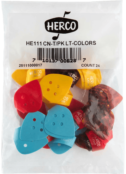 Herco Bag of 24 Light Thumb Picks