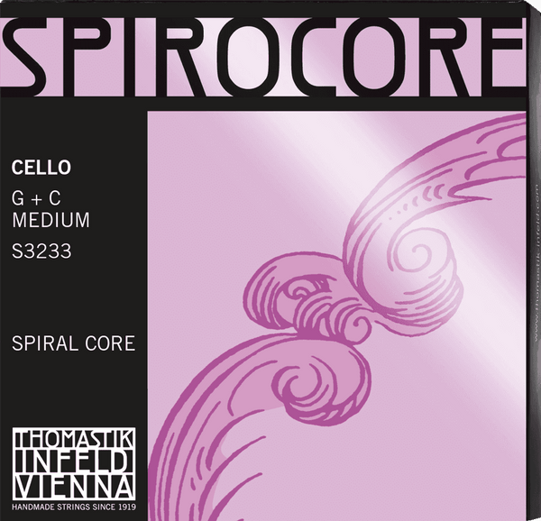 Thomastik CELLO STRINGS SPIROCORE SPIRAL CORE G+C WOLFRAM MEDIUM SET