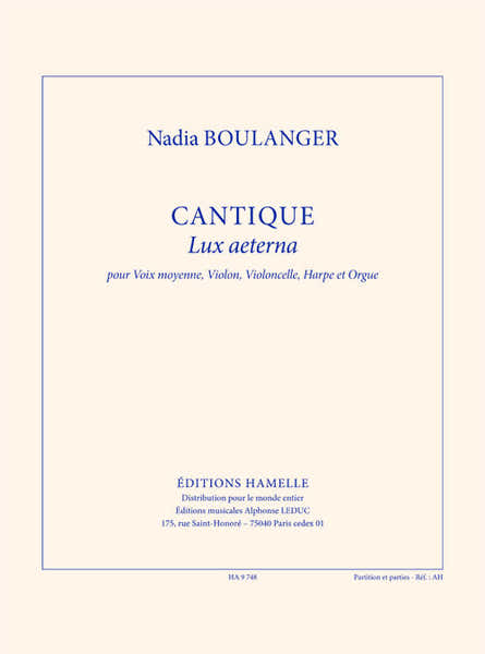 Leduc Cantique (Lux Aeterna)