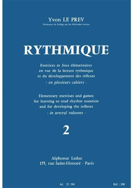Leduc Rythmique Exercices et jeux - Vol. 2