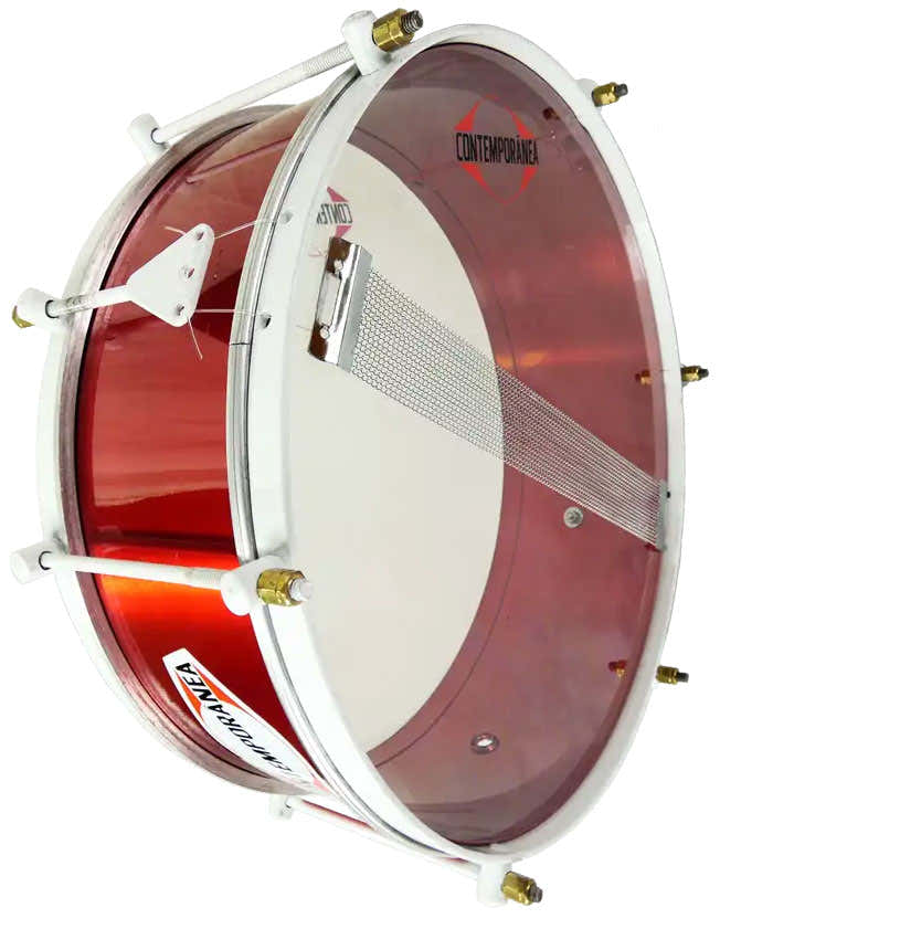 Caixa 14" x 15cm - 6 tension rods - snare wires - Light - Red - edition ALEGRIA