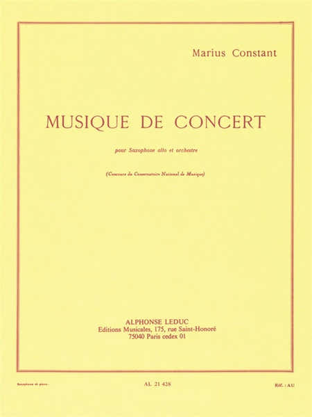 Leduc Musique De Concert