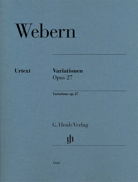 Henle Verlag Webern A. - Variations Op.27 - Piano