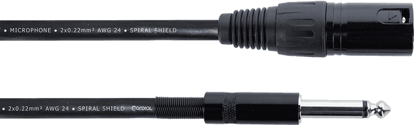 Cordial AUDIO CABLE XLR MALE / JACK MONO 5 M