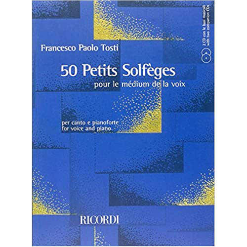 Ricordi Paolo Tosti - 50 Petits Solfeges Pour Le Medium De La Voix - Chant et Piano