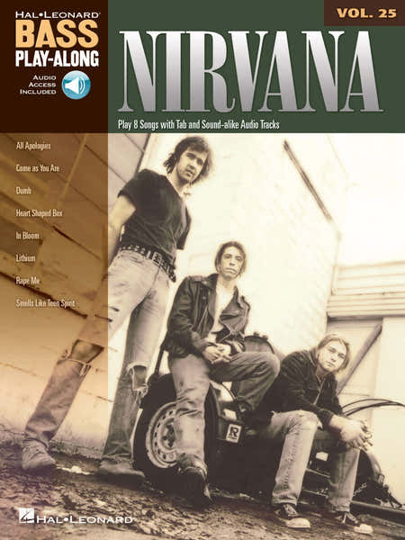 Hal Leonard Nirvana - Bass Play Along Vol.25 + Audio En Ligne - Guitar Tab