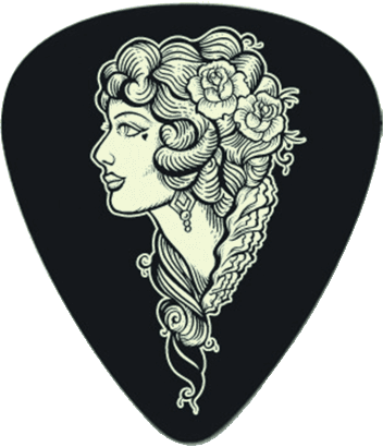 Dunlop 36 x 0,73mm Lucky 13 Series III Black #17 Voodooqueen