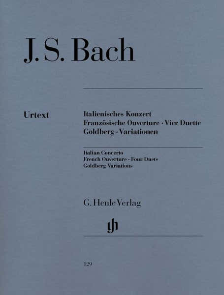 Henle Verlag J.S. - Italian Concerto French Overture Four Duets Goldberg Variations
