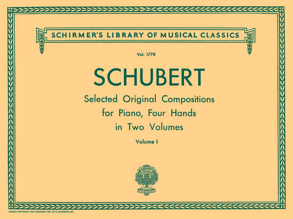 Schirmer Original Compositions for Piano - Volume 1