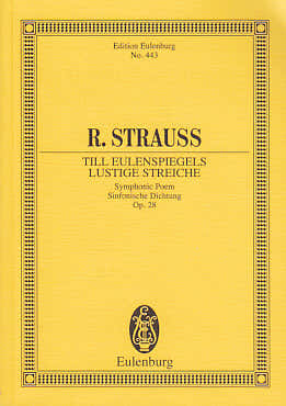 Eulenburg Strauss Richard - Till Eulenspiegels Lustige Streiche - Sinfonische Dichtung Op.28 - Conducteur
