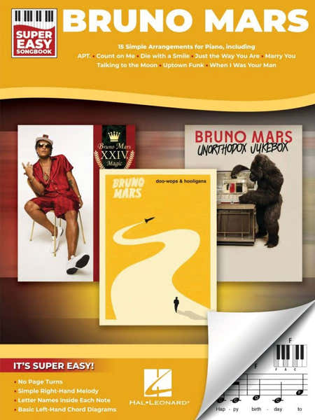 Hal Leonard Bruno Mars - Super Easy Songbook