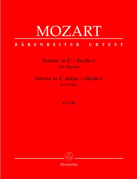 Barenreiter Mozart W.a. - Sonate "facile" KV 545 En Do Majeur - Piano