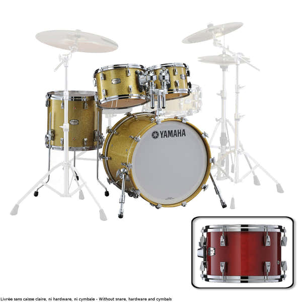 Yamaha ABSOLUTE HYBRID MAPLE FUSION 20"X16" + 10" 12" 14" RED AUTUMN