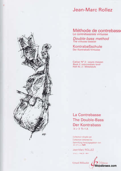 Billaudot Rollez JEAN-marc - Methode De Contrebasse Vol.2