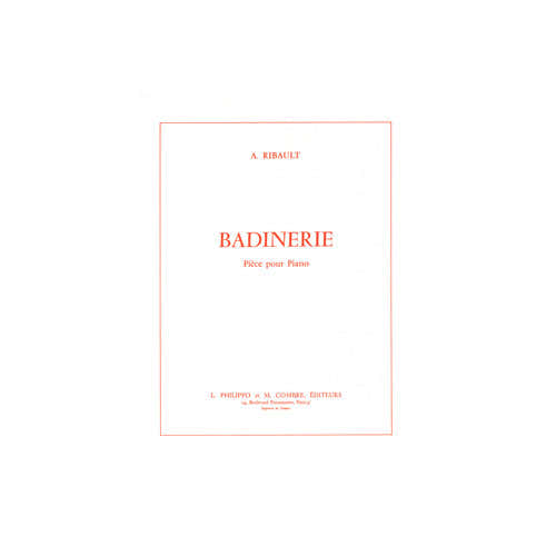 Combre Ribault - Badinerie - Piano