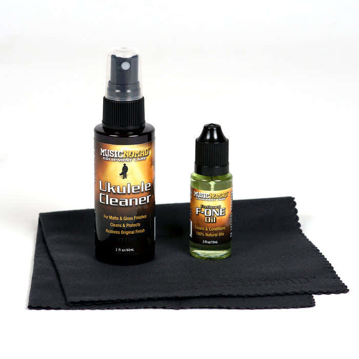 MN142 UKULELE CLEANING KIT - CLEANER F-ONE AND MICROFIBER CLOTH