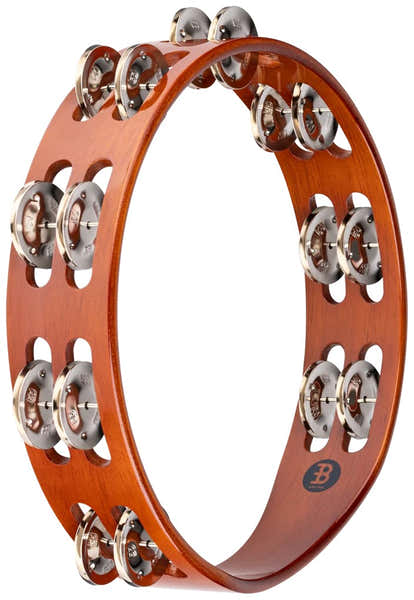 Meinl TA2AB - Tambourine 2 Rows Nickel-Plated Jingles