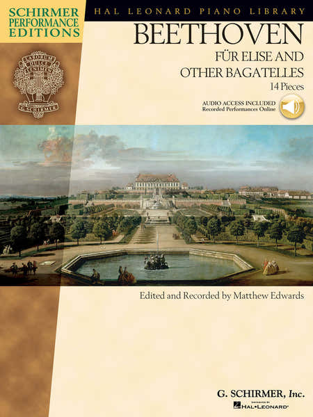 Schirmer BEETHOVEN L. VAN - LETTRE A ELISE ET AUTRES BAGATELLES + AUDIO EN LIGNE - PIANO