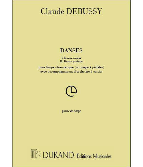 Durand DEBUSSY - DANSES - HARPE