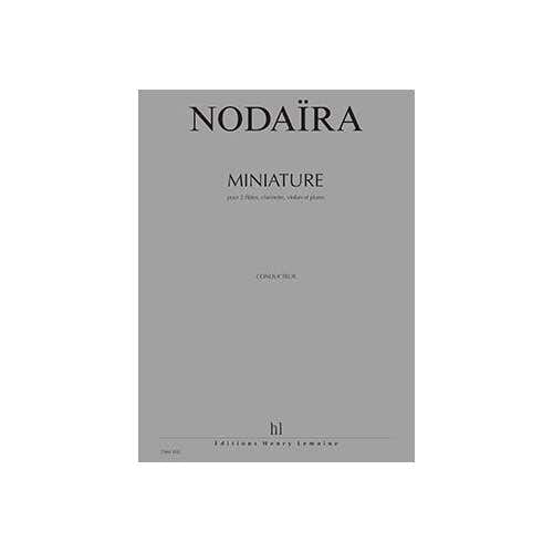 Lemoine Nodaira - Miniature 2Fl/Vl/Cl/Po - 2 Flûtes Clarinette Violon Et Piano