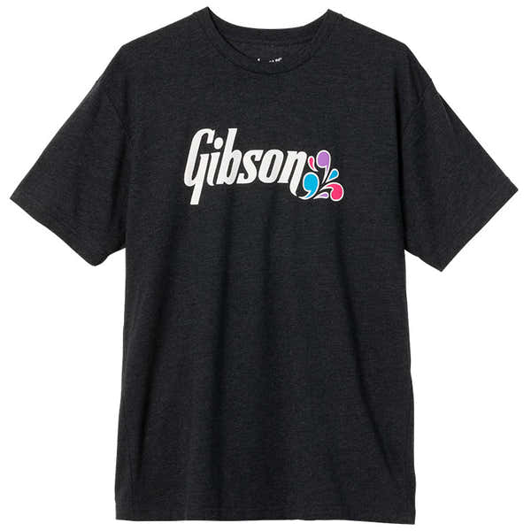 Gibson Accessories "XL" Floral Logo Tee (Dark Gray)