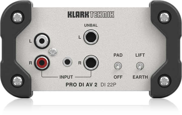 Klark Teknik Pro DI AV 2 DI 22P - Passive Stereo DI Box