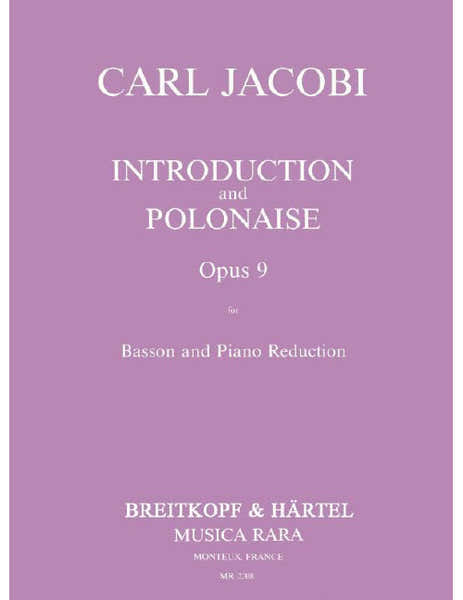 Edition Breitkopf Jacobi - Introduktion Und Polonaise Op. 9 - Bassoon et Piano
