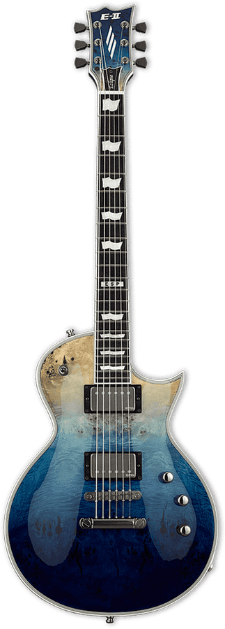 E-II Eclipse Burled Maple Blue Natural Fade