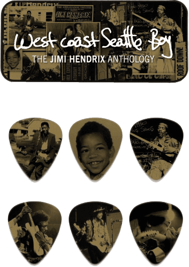 Dunlop 6 x Jimi Hendrix West Coast Boy Heavy Tin