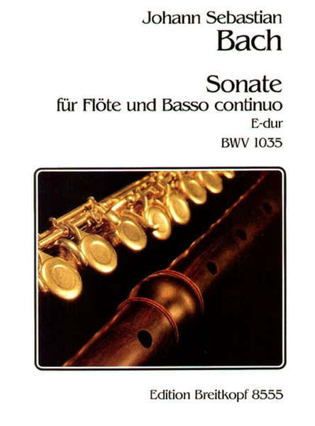 Edition Breitkopf J.S. - Sonate E-Dur Bwv 1035 - Flute Basse Continue