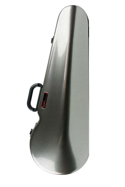 BAM HIGHTECH CONTOURED VIOLA CASE - SILVER CARBON LOOK