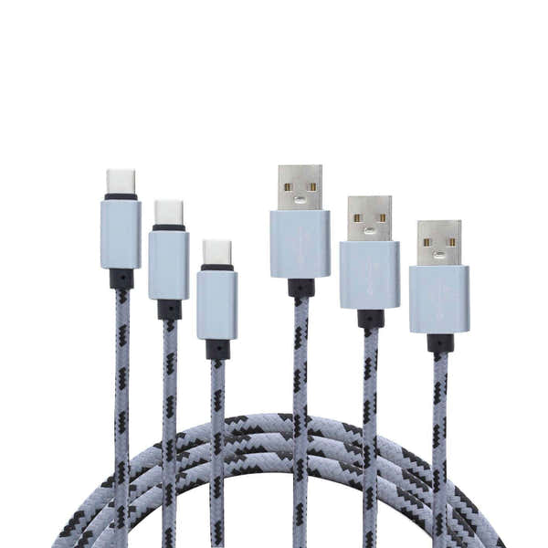 Yourban USBA-miUSB Pa - Pack 3 USB / Micro USB Cables BL