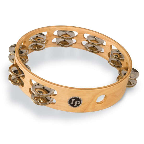 Latin Percussion LP380B TAMBOURINE PROFESSIONAL 2 ROWS 10
