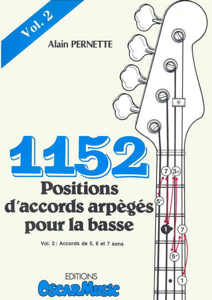 Lemoine Pernette - 1152 Positions D'accords Vol.2 - Guitare Basse