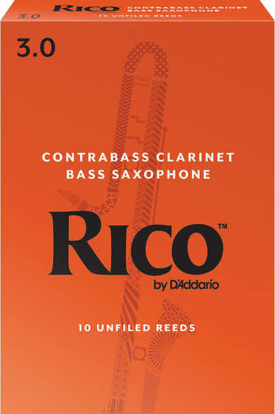 D'addario - Rico ORANGE CONTRABASS CLARINET REEDS 3