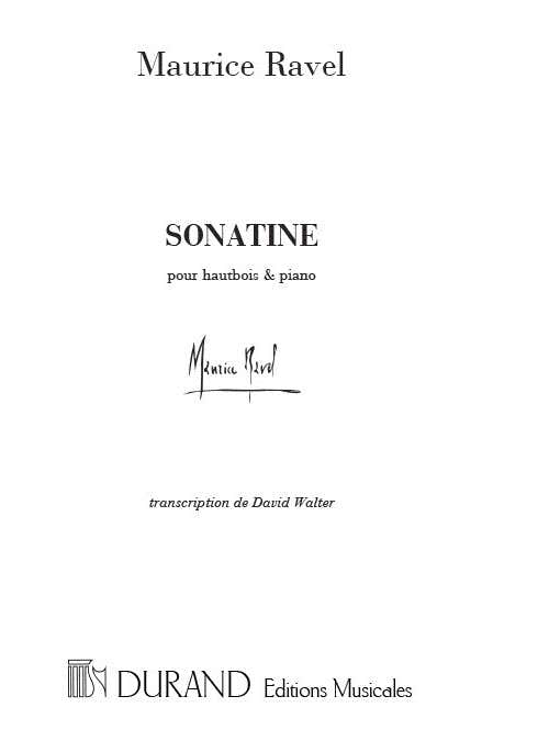 Ravel M. - Sonatine - Hautbois et Piano