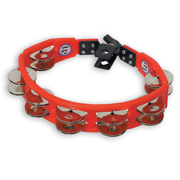Latin Percussion LP161 TAMBOURINE CYCLOP ON BRACKET RED