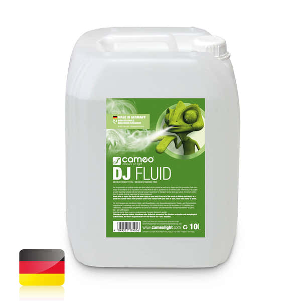Cameo DJ FLUID 10L - MEDIUM DENSITY AND HOLDING SMOKE MACHINE LIQUID - 10 L