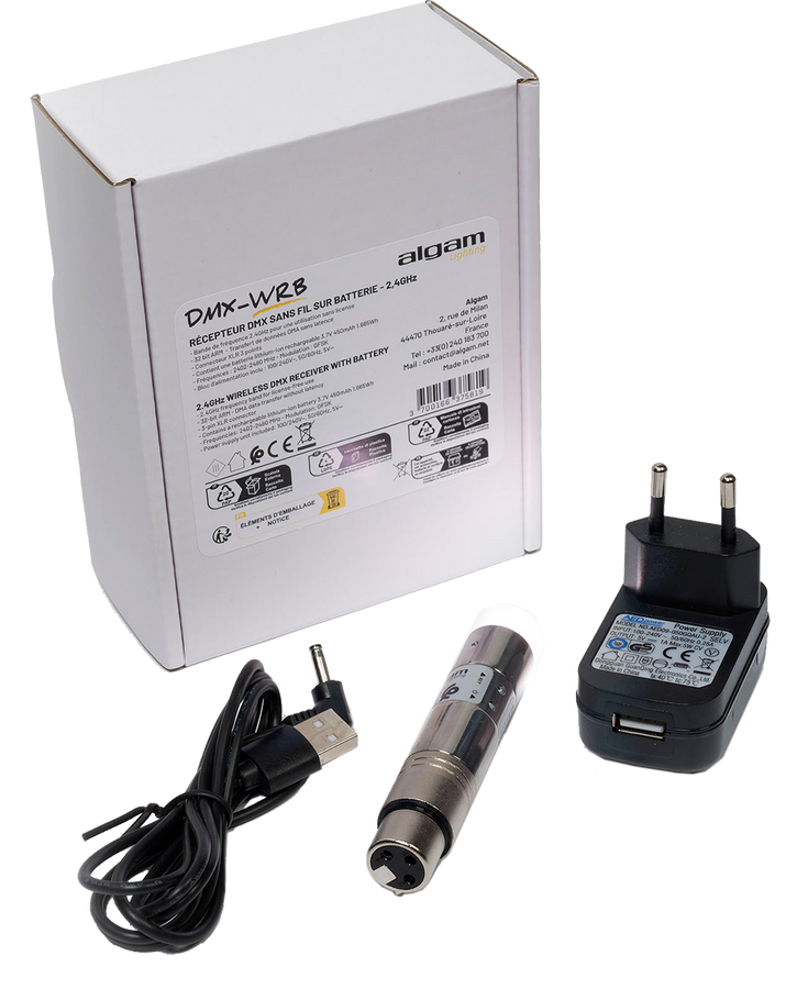 DMX-WRB - Wireless battery-powered DMX receiver