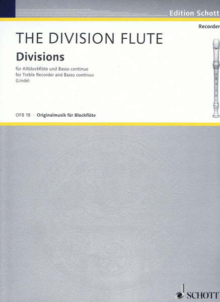 Schott The Division Flute - Treble Recorder And Piano