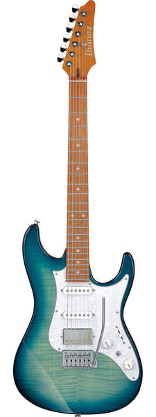 Ibanez AZ22S1F-TXB Standard Transparent Turquoise Burst