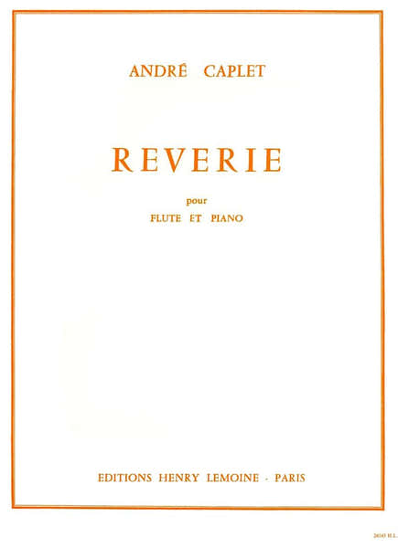 Lemoine Caplet - Rêverie - Flûte et Piano