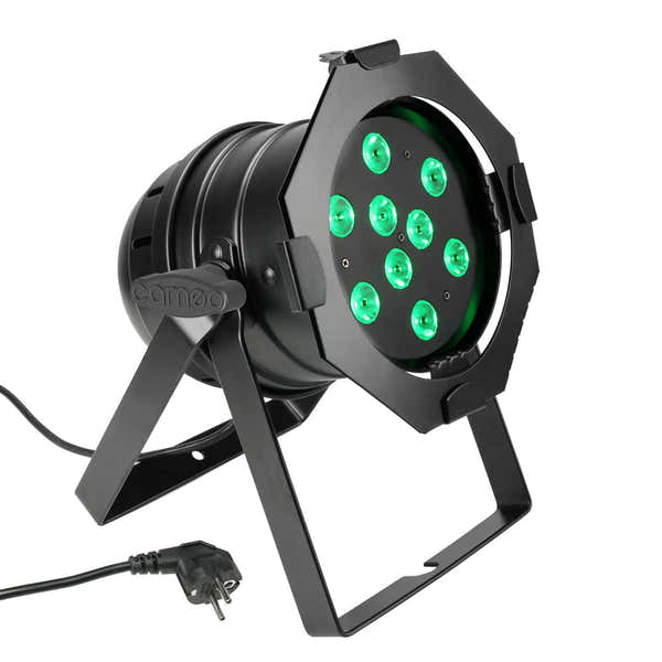 Cameo PAR 56 CAN 3W BS - THREE-COLOR LED PAR PROJECTOR (RGB) - 9 X 3 W - BLACK BOX