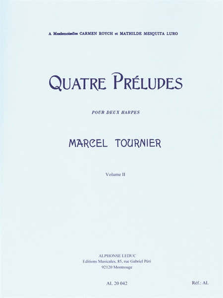 Leduc Quatre Préludes - Four Preludes Vol. 2