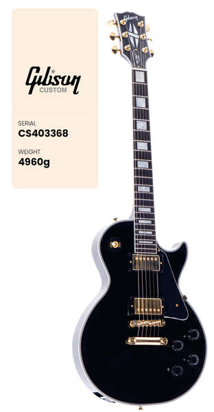Gibson Custom Les Paul Custom Ebony CS MC