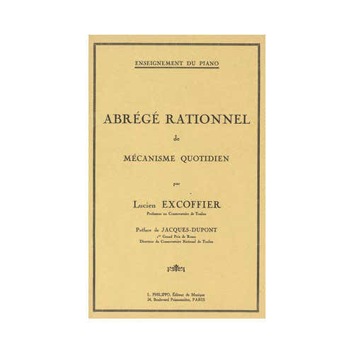 Combre Excoffier - Abrégé Rationnel Mécanisme - Piano
