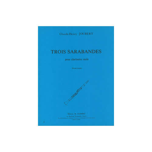 Combre Joubert - Sarabandes (3) - Clarinette Seule