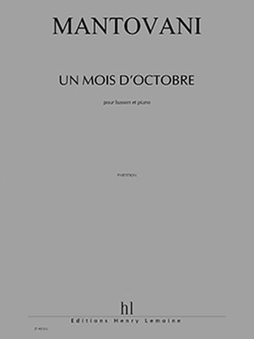 Mantovani - Un Mois D'octobre - Basson et Piano