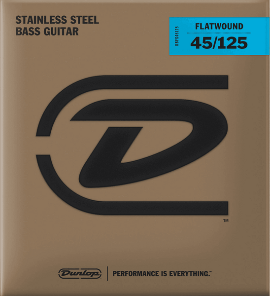 DBFS45125 Stainless Steel Flatwound Strings Long Scale 5C 45-125
