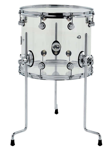 FLOOR TOM DESIGN ACRYLIC CLEAR 18" X 16"